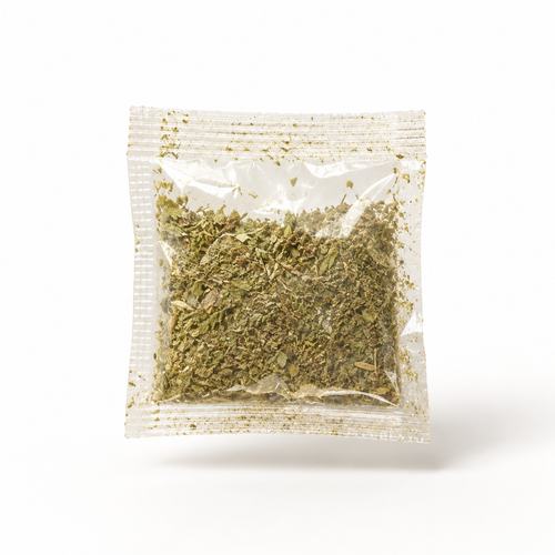 A single Mewnook catnip top-up pouch on a plain studio background